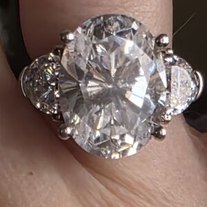 Designer Signed  EstateVictoria Wieck White Quartz Ring